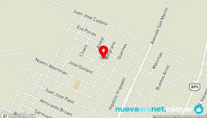 mapa de Panaderia Shaddai Panadería en Pampa del Infierno