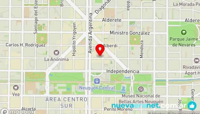 mapa de Panadería Sheza Panadería en Neuquén