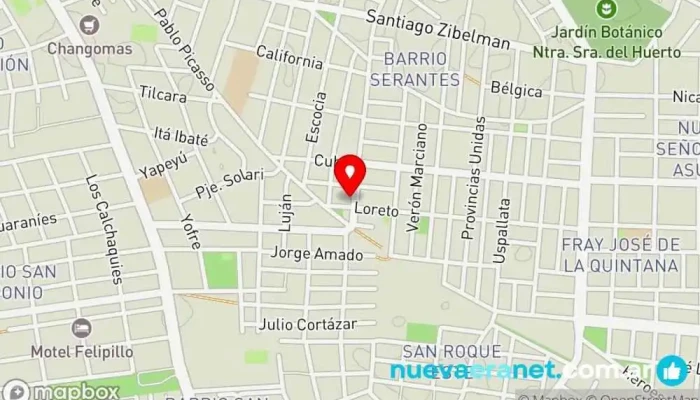 mapa de Panadería Silva Panadería en Corrientes