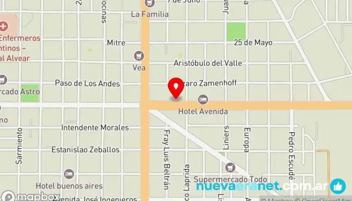 mapa de Panadería Simón y Simón Panadería en Mendoza