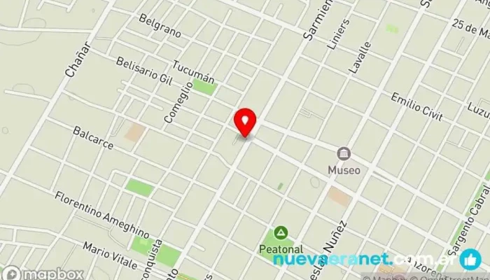 mapa de Panadería Sin Tacc Panadería en Rivadavia