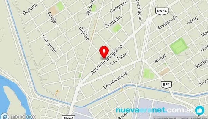 mapa de Panaderia Sol Valentina Panadería en La Banda