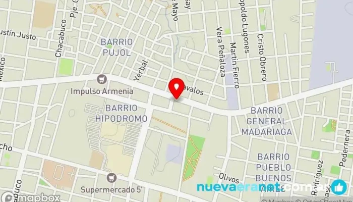 mapa de Panadería Stella Maris Panadería en Corrientes