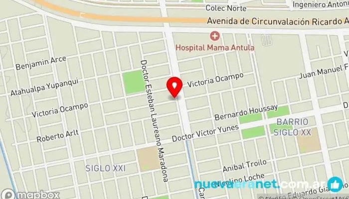 mapa de Panaderia suares Panadería en Santiago del Estero