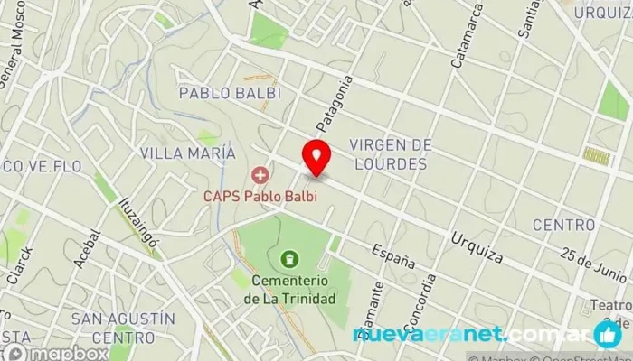 mapa de Panaderia Todo Rico Panadería en Paraná