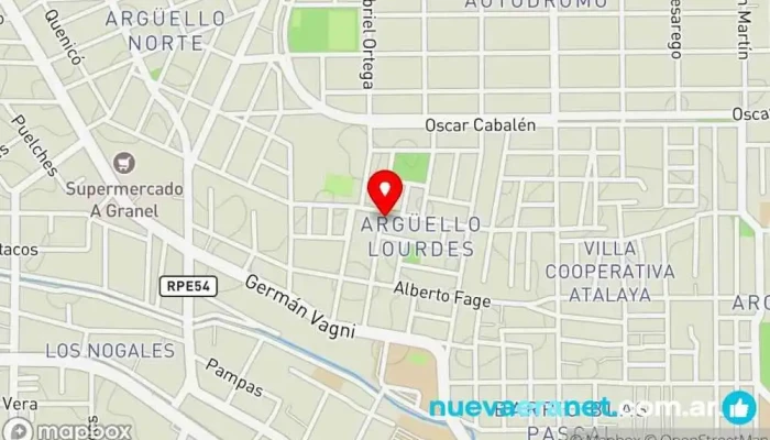 mapa de Panadería Todo Rico Panadería en Córdoba