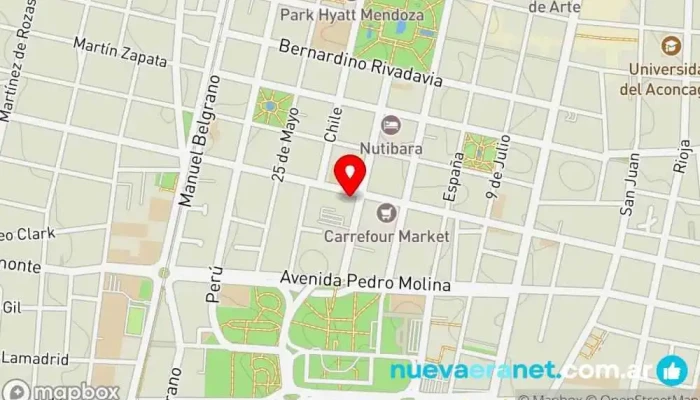 mapa de Panaderia Trigal (Suc. Colon) Panadería en Mendoza