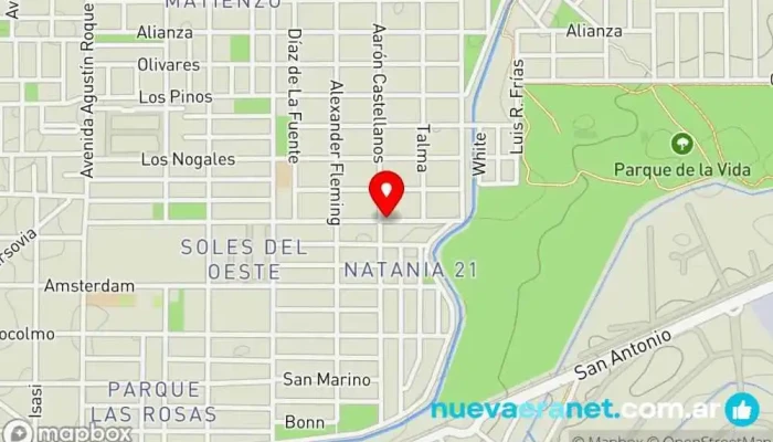 mapa de Panadería Tronador Matienzo Panadería, Pastelería, Restaurante en Córdoba