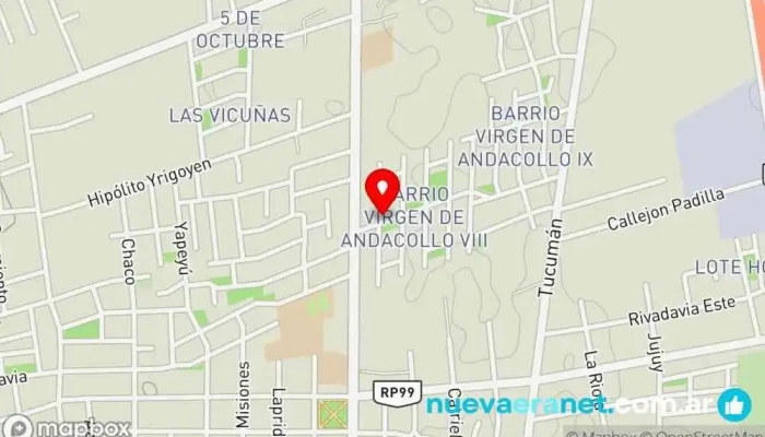 mapa de Panadería Tu Pan Panadería en Chimbas