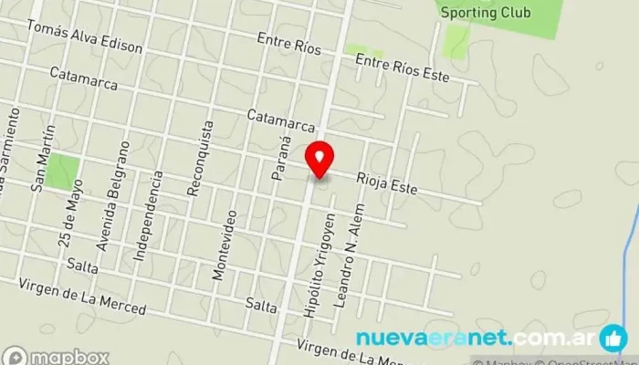 mapa de Panadería Vicenzo Panadería en Corral de Bustos-Ifflinger