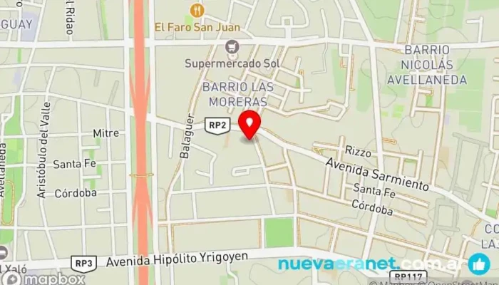 mapa de Panaderia Vila Panadería en Santa Lucía