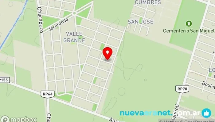 mapa de Panaderia Virgen de Guadalupe Panadería en Rawson
