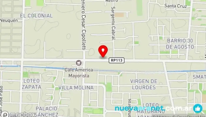mapa de Panadería Virgen María Panadería en Chimbas