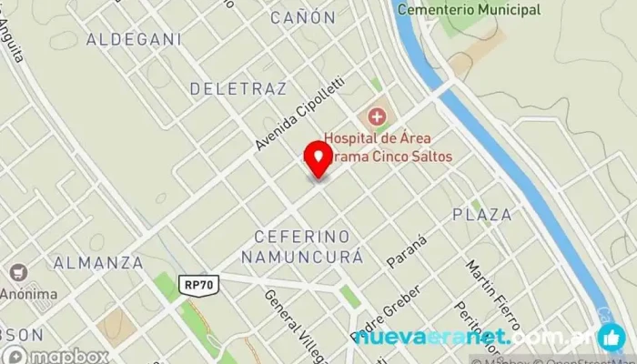 mapa de Panaderia Vov Queve Panadería en Cinco Saltos
