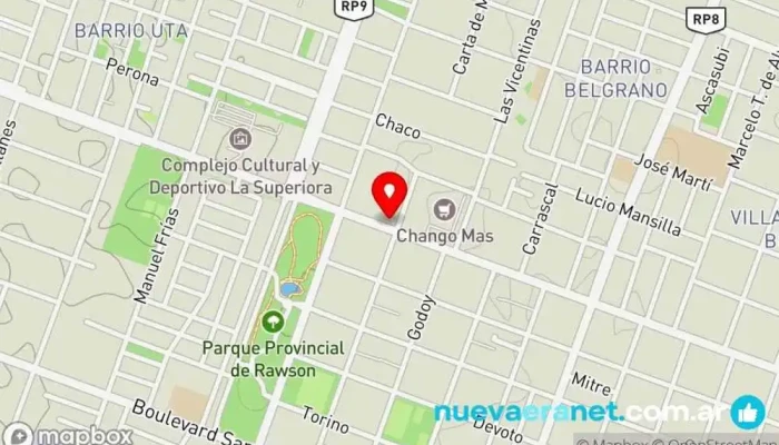 mapa de Panaderia y Autoservicio Bobadilla Panadería en Villa Krause