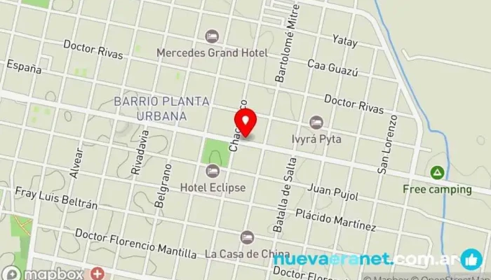 mapa de Panaderia Y Cafeteria Abuela Lala Cafetería en Mercedes