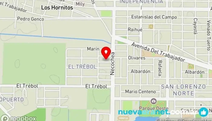 mapa de Panaderia y Churreria 