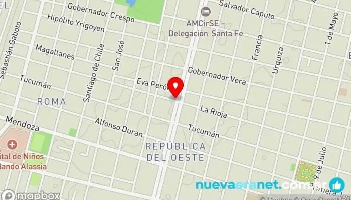 mapa de Panadería y confitería Balear Panadería en EPE