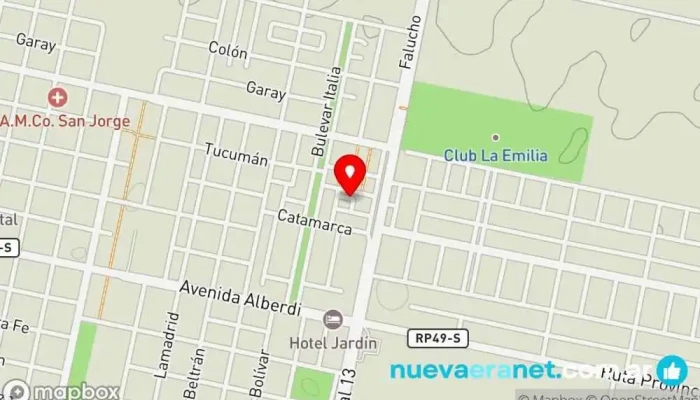 mapa de Panadería Y Confitería 