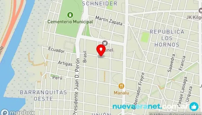 mapa de Panadería y Confitería 