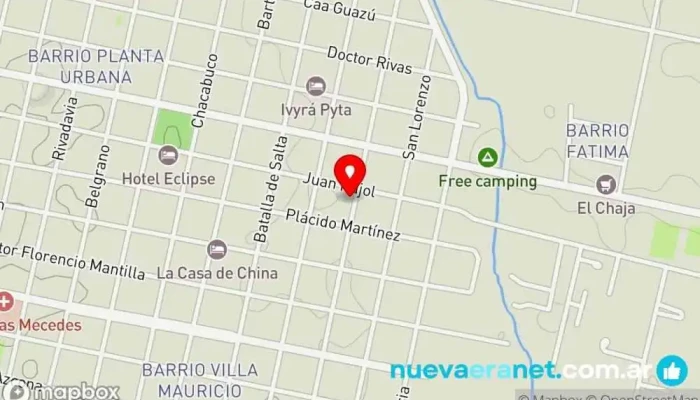mapa de Panadería y confitería Don Omar Panadería en Mercedes