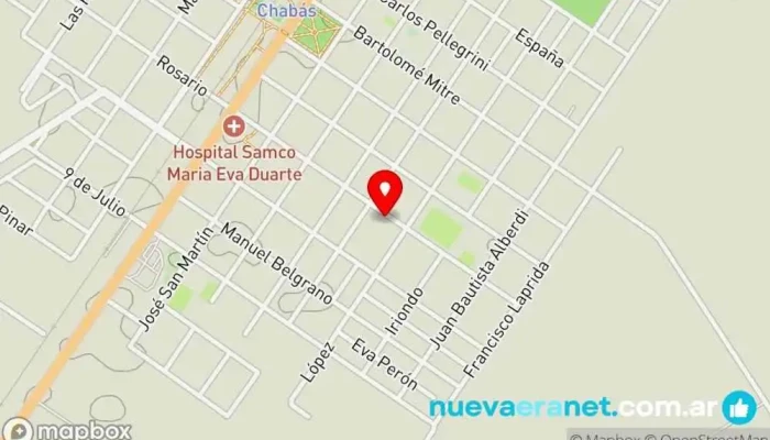 mapa de Panadería y Confitería 