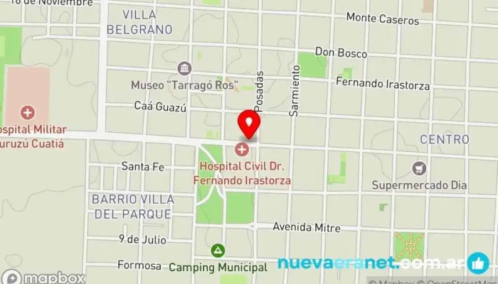 mapa de Panaderia Y Confiteria El Negro Panadería en Curuzú Cuatiá