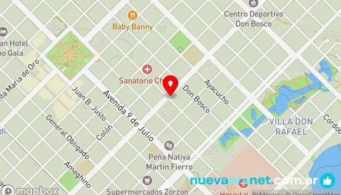 mapa de Panadería y Confitería Family Panadería en Resistencia