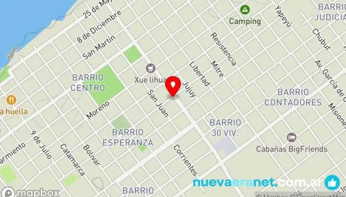 mapa de Panadería y Confitería Gabriela Panadería, Pastelería en Paso de la Patria