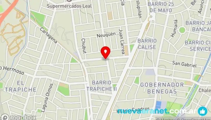 mapa de PANADERIA Y CONFITERIA GLORIA Panadería en Godoy Cruz