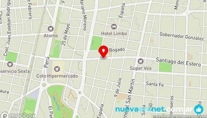 mapa de Panadería y Confitería Independencia Panadería en Mendoza