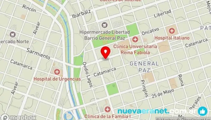 mapa de Panaderia Y Confiteria Italia Panadería en Córdoba