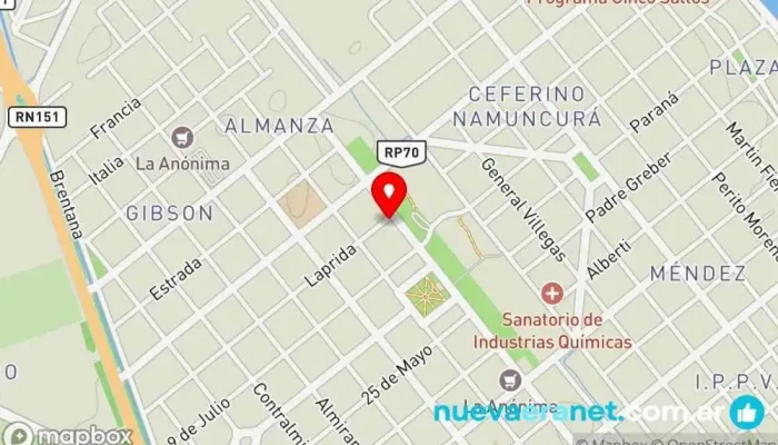 mapa de Panaderia Y Confiteria la Colonia Panadería en Cinco Saltos