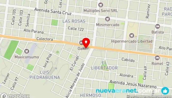 mapa de Panadería y Confitería La Familia Panadería en Posadas