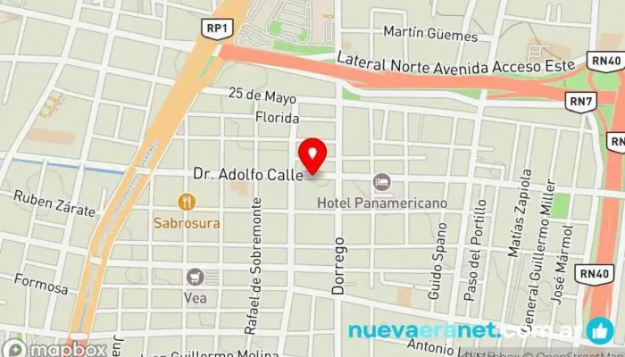 mapa de Panadería y Confitería la Fortuna Panadería en Dorrego