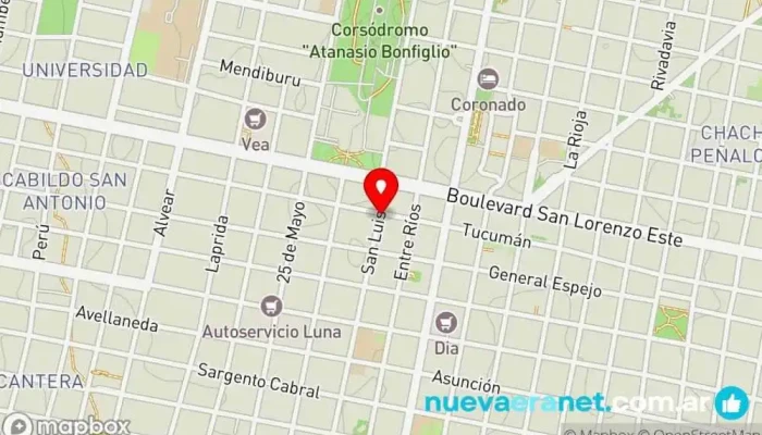 mapa de Panadería Y Confiteria La Francisquita Panadería en Concordia