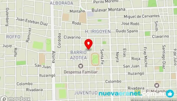 mapa de Panaderia y Confiteria la Reina Fabrica de Alfajores Panadería en Gualeguaychú
