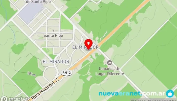 mapa de Panaderia y confiteria la reina Panadería en Santo Pipo