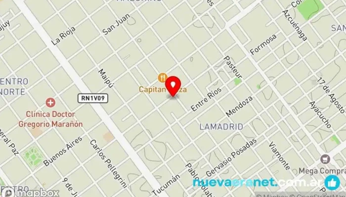 mapa de Panadería y Confitería La Selecta Panadería en Villa María