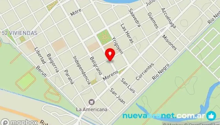 mapa de Panaderia y Confiteria 