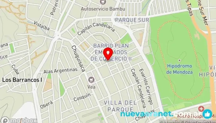 mapa de Panadería y Confitería Las 3 Espigas Panadería, Pastelería en Godoy Cruz