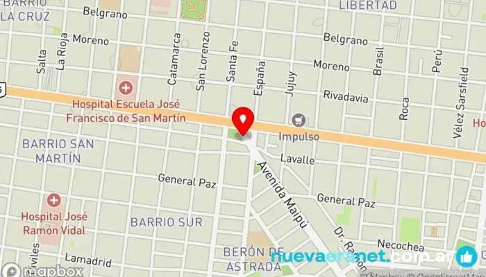 mapa de Panadería y Confitería 