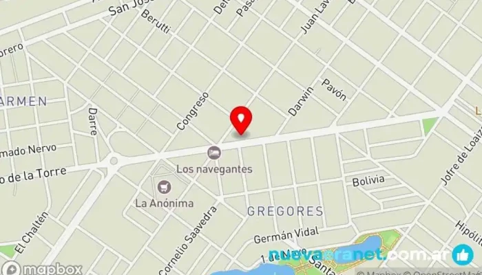mapa de Panadería y Confitería 