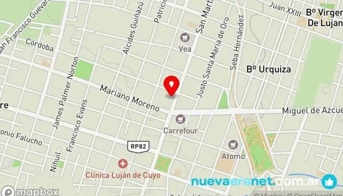 mapa de Panadería y Confitería Liliana Panadería en Luján de Cuyo