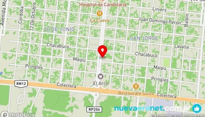 mapa de Panaderia y confiteria 