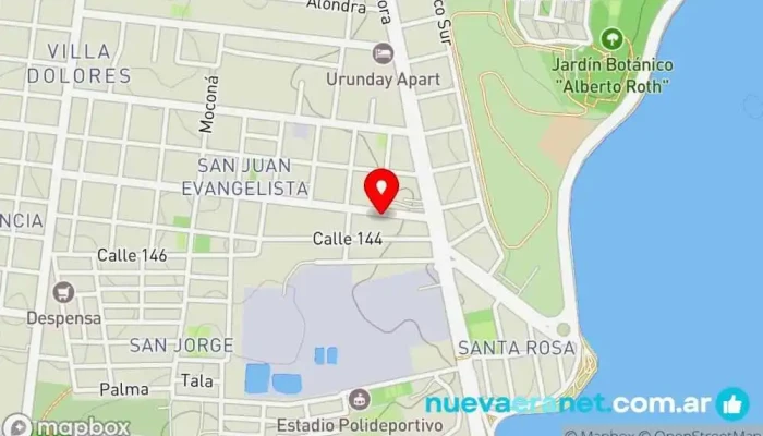 mapa de Panadería y Confitería Panadería en Posadas