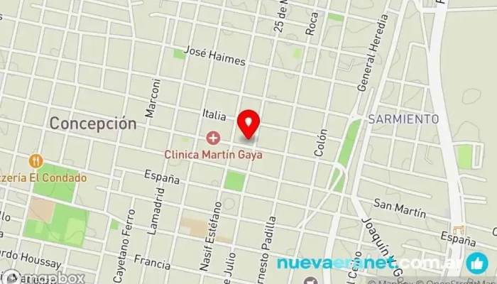 mapa de Panaderia y confitería MATEO Panadería en Concepción