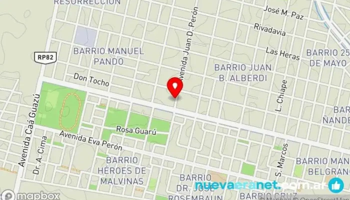 mapa de Panaderia Y Confiteria Ñande Pan Panadería en Goya
