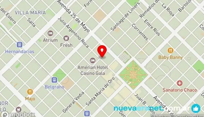 mapa de Panadería y confitería PAN COMIDO Panadería en Resistencia