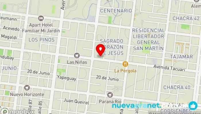 mapa de PANADERIA Y CONFITERIA PANEA Panadería en Posadas